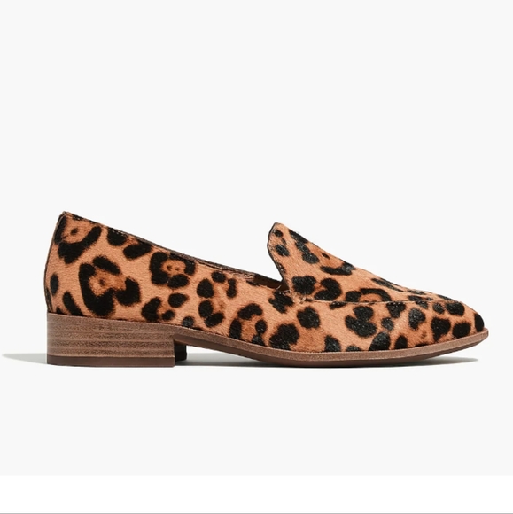 NWT Madewell The Frances Loafer in Leopard Print Calf Hair Sz. 6 - Picture 3 of 15